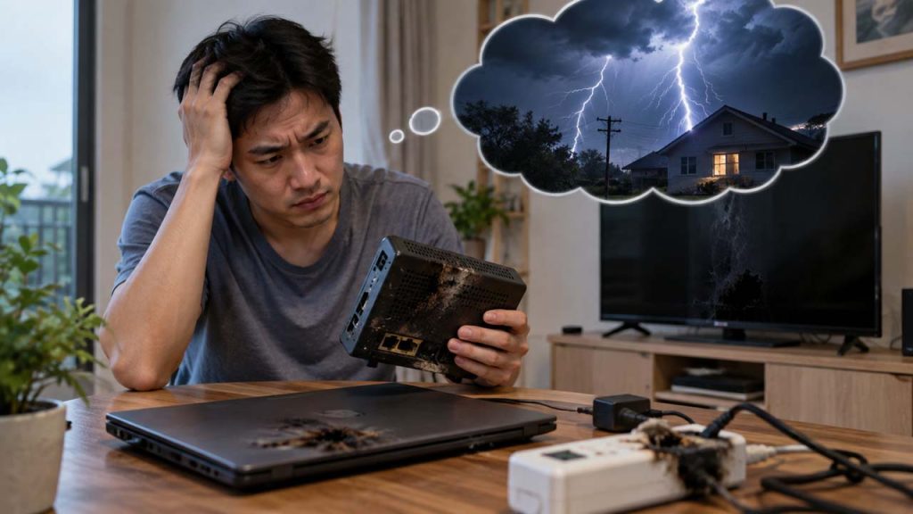 10 Mẹo bảo vệ thiết bị điện tử khi có giông sét an toàn