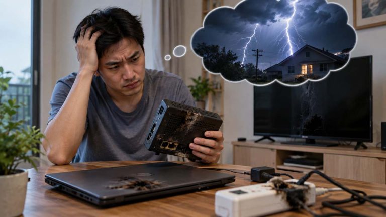 Mẹo bảo vệ thiết bị điện tử khi có giông sét