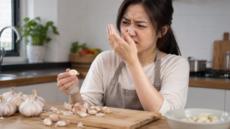 Mẹo bóc vỏ tỏi nhanh mà tay không bị ám mùi