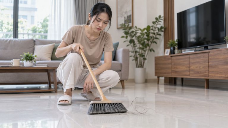 10 mẹo gom tóc trên sàn nhà nhanh hơn, sạch và dễ làm