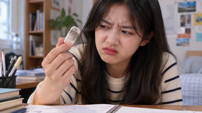 Mẹo làm sạch gôm tẩy bị bẩn