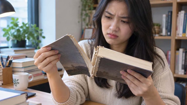 Mẹo xử lý bìa sách bị bong khỏi ruột sách