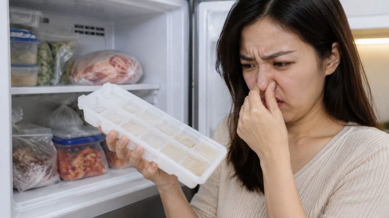 Mẹo xử lý khay đá bị ám mùi thực phẩm