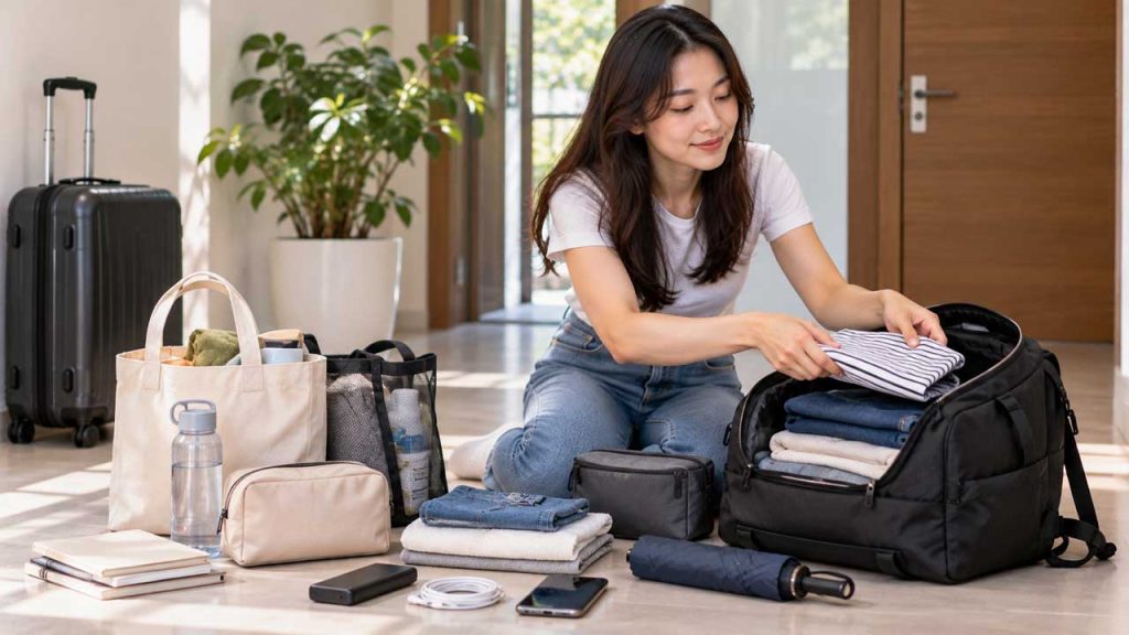 Sắp xếp đồ trước khi bắt đầu di chuyển
