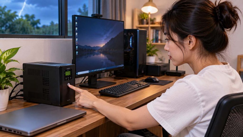 Sử dụng UPS cho máy tính và thiết bị quan trọng