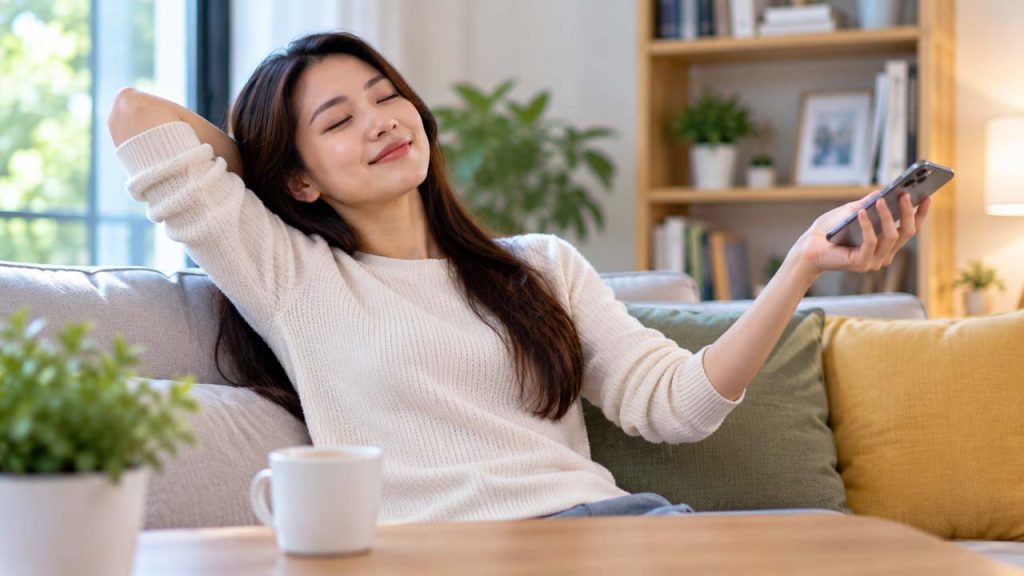 Thả lỏng tay trong khoảng nghỉ khi nghe điện thoại lâu