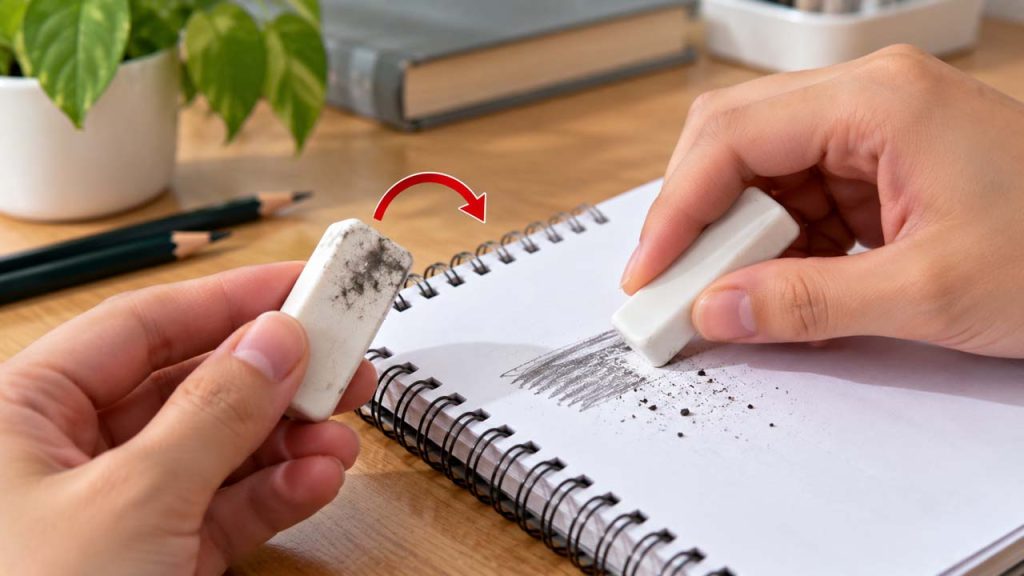 Thường xuyên đổi mặt gôm khi sử dụng để hạn chế bám bẩn